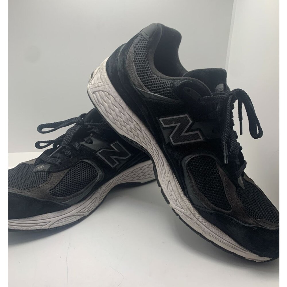 New Balance Size 11 Mens 990v5 Black Running Shoes Lace-Up Athletic Sneakers